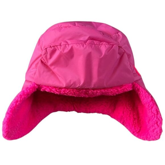 UGG ALL WEATHER TRAPPER HAT WOMEN L/XL COSMO PINK FAUX FUR LINED FLAT CROWN - Picture 3 of 8